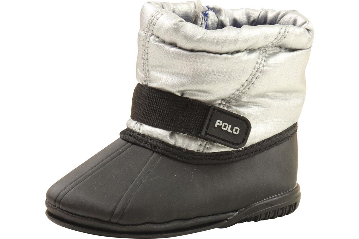 Polo Ralph Lauren Boots Whistler Infant Boy's Silver Shoes - Silver - 0