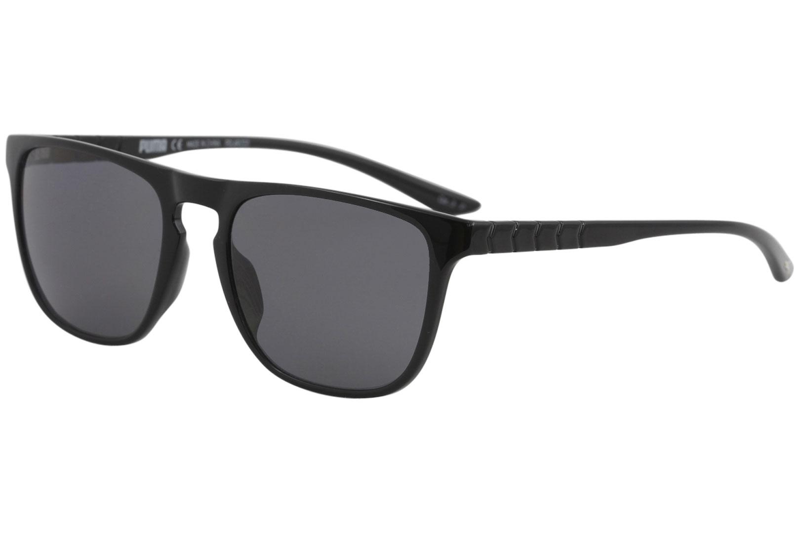 Men's  PU0131S PU/0131/S Sport Square Sunglasses - Black/Polarized Grey   001 - Lens 54 Bridge 19 Temple 145mm - Puma Ignite Eye Evo 1