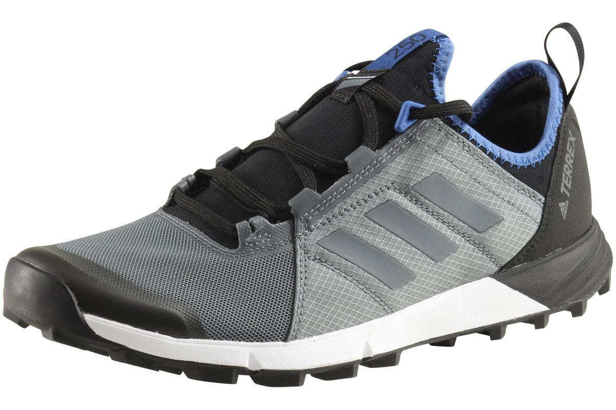 Adidas Men's Terrex Agravic Speed Trail Running Sneakers Shoes - Vista Grey/Vista Grey/Core Blue - 11.5 D(M) US