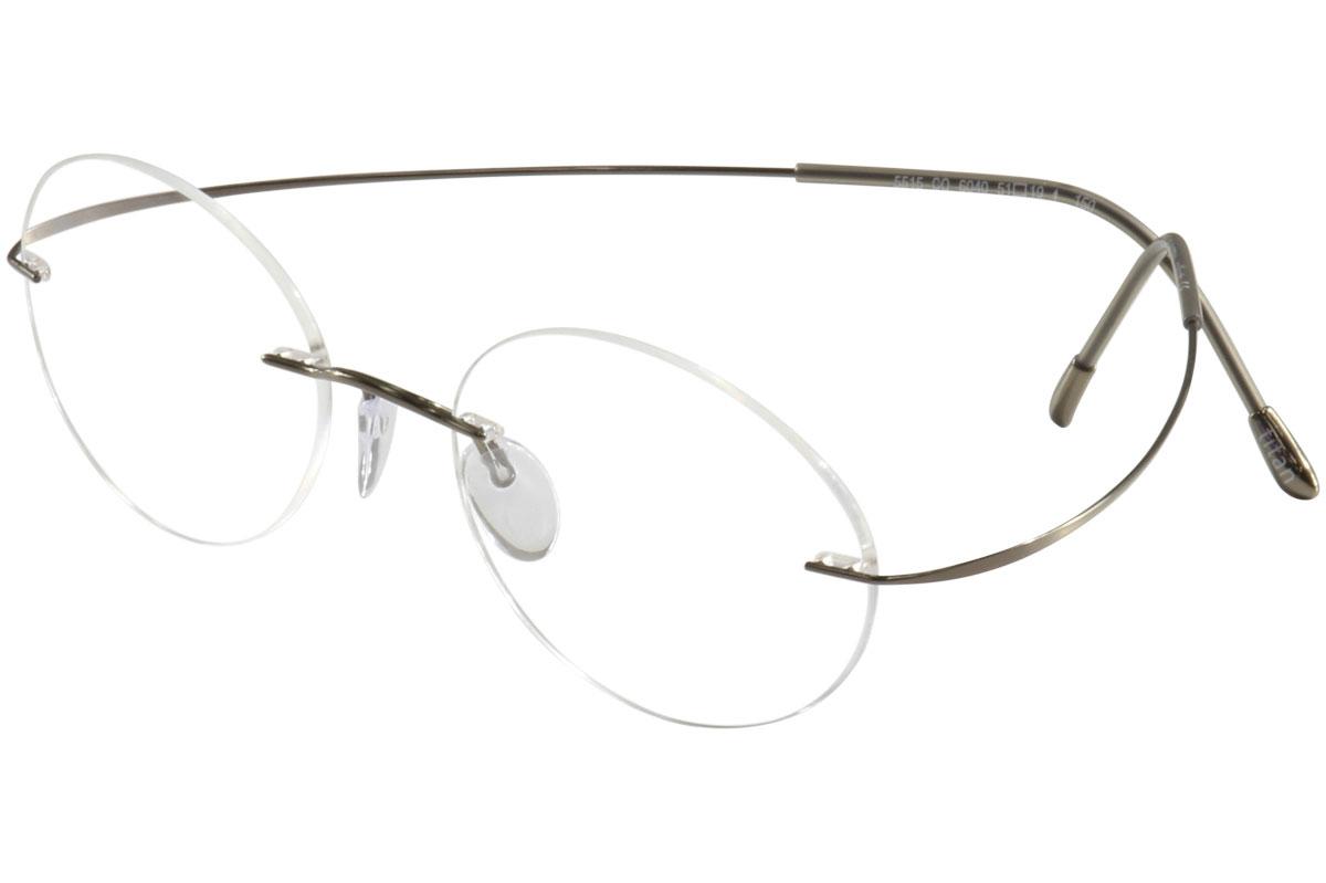 Silhouette Eyeglasses TMA Must Collection Chassis 5515 Rimless Optical Frame - Pinecone   6040 (Formerly 6102) - Bridge 19 Temple 160mm