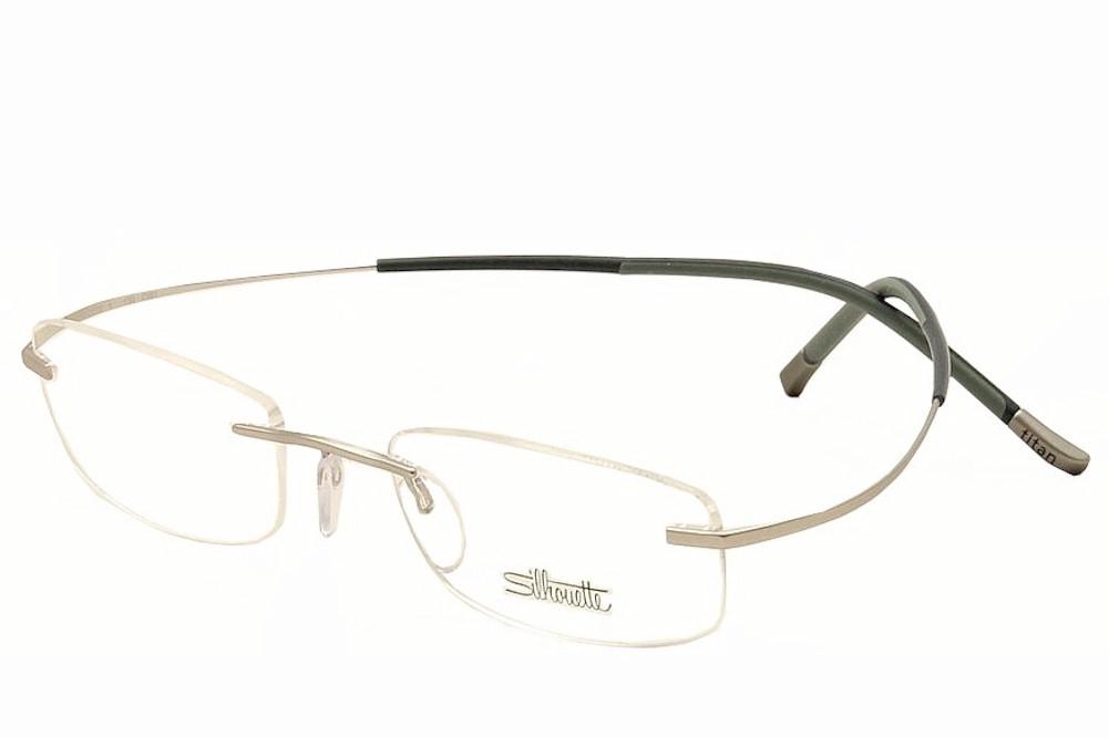 Silhouette Eyeglasses TMA Must Collection Chassis 7799 Grey Blue Optical Frame - Grey - Bridge 21 Temple 140mm