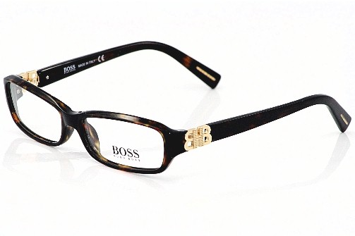 Hugo Boss 0090 U Eyeglasses 0090u Olive Amber 086 Optical Frame