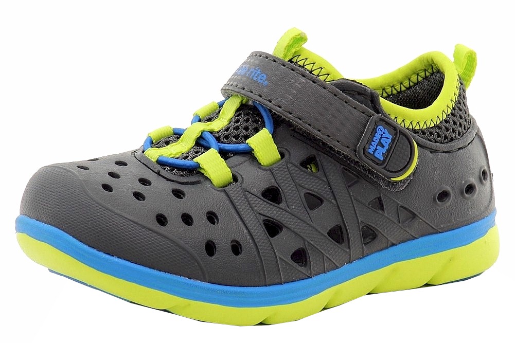 Stride Rite Toddler Boy's Made 2 Play Phibian Sneakers Sandals Shoes - Grey - 8 M US Toddler