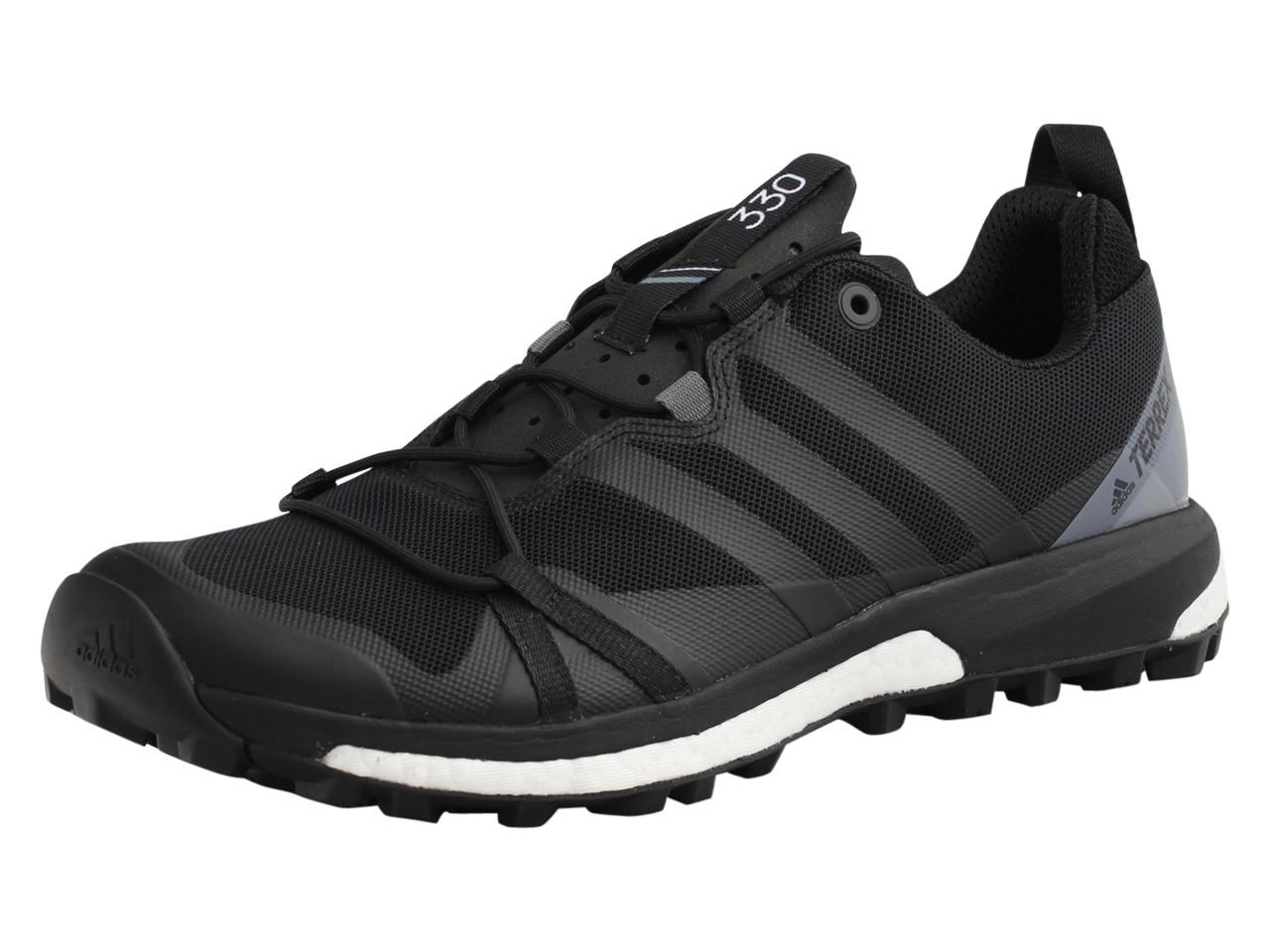 Adidas Men's Terrex Agravic All Terrain Trail Running Sneakers Shoes - Black - 10.5 D(M) US