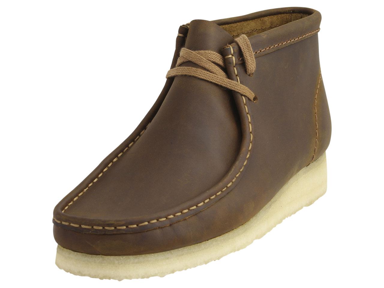 Clarks Originals Men's Wallabee Chukka Boots Shoes - Beeswax Leather 26134196 - 10.5 D(M) US
