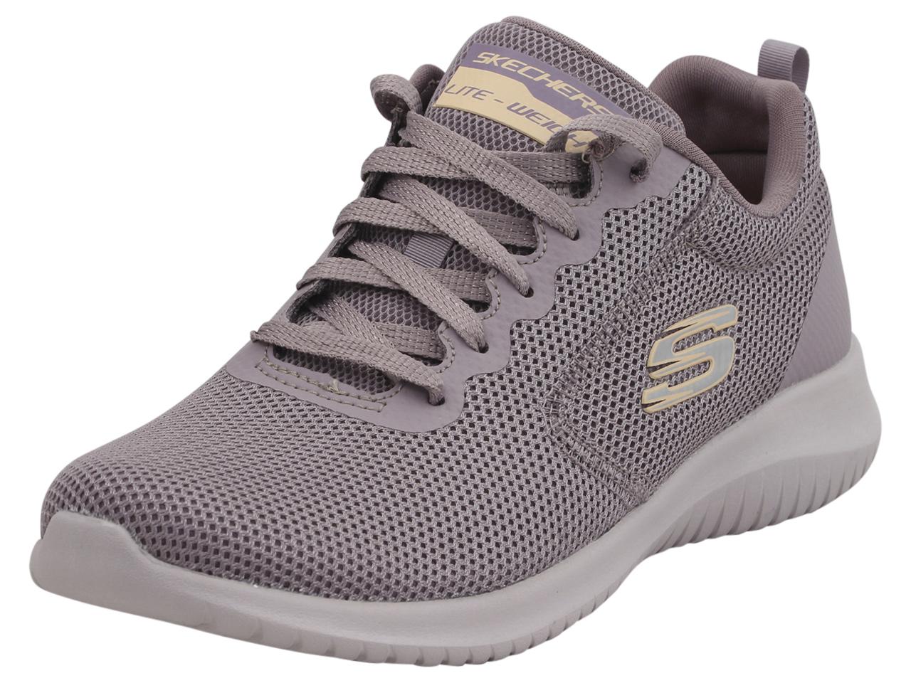 Skechers Women's Ultra Flex Free Spirits Memory Foam Sneakers Shoes - Purple - 8.5 B(M) US