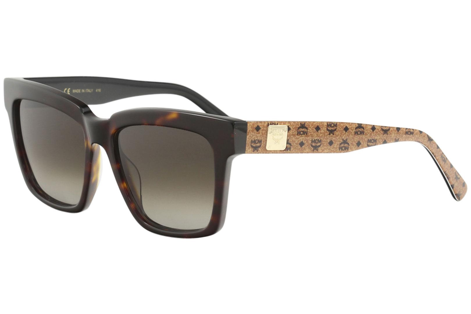 MCM Women's MCM646S MCM/646/S Fashion Square Sunglasses - Tortoise Cognac/Brown Gradient   216 - Lens 55 Bridge 17 Temple 140mm