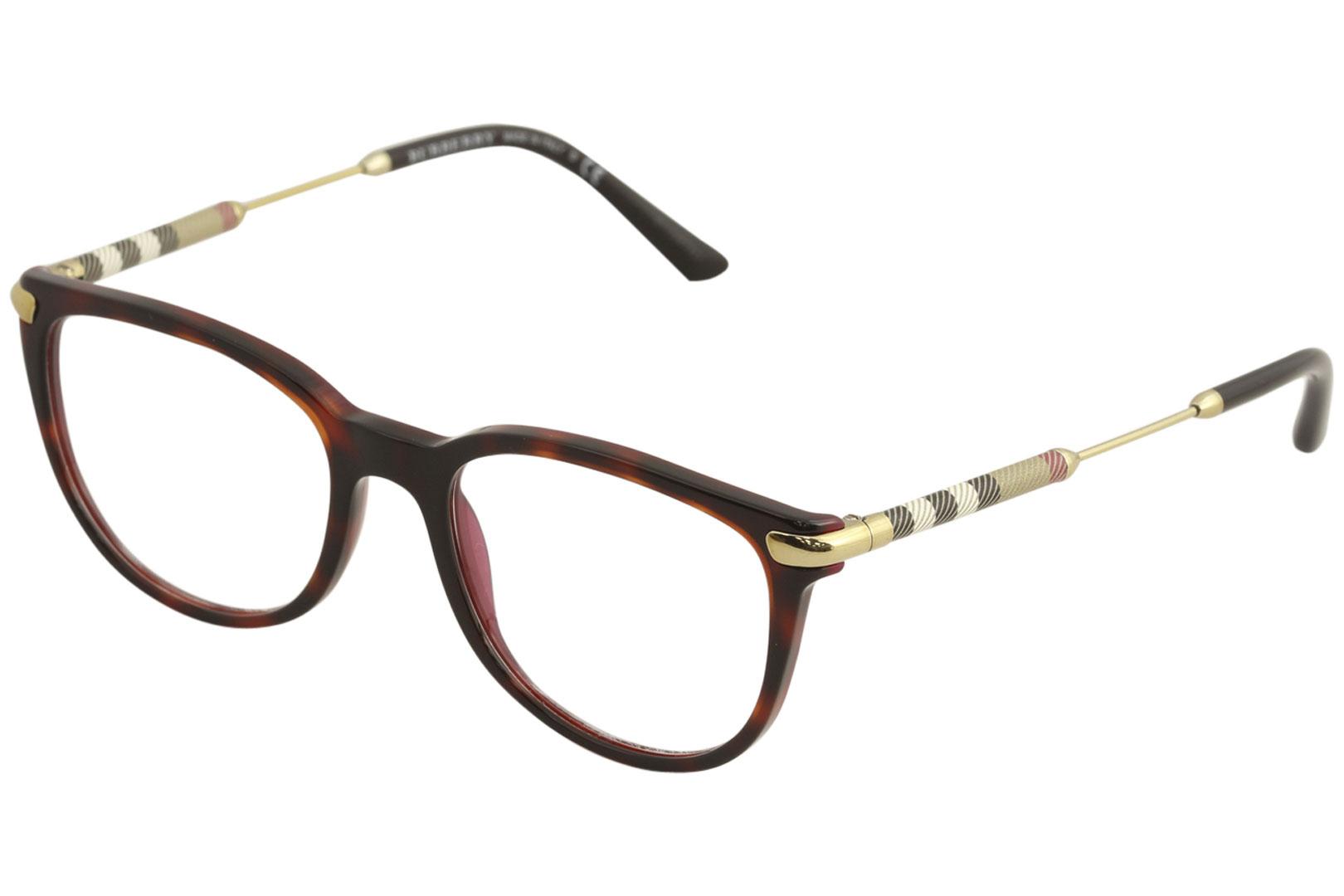 Burberry Women's Eyeglasses B2255Q B/2255/Q Full Rim Optical Frame - Havana/Bordeaux   3657 - Lens 53 Bridge 18 Temple 140mm