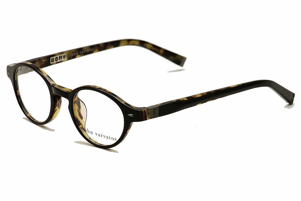 John Varvatos Men S Eyeglasses V356 Round Full Rim Optical Frames