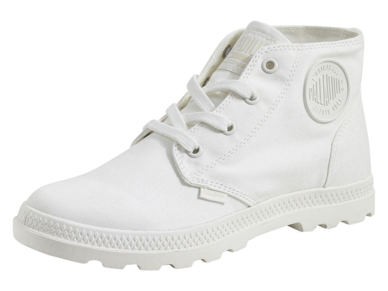 Palladium Women's Pampa Free Canvas Boots Shoes - White - 7.5 B(M) US
