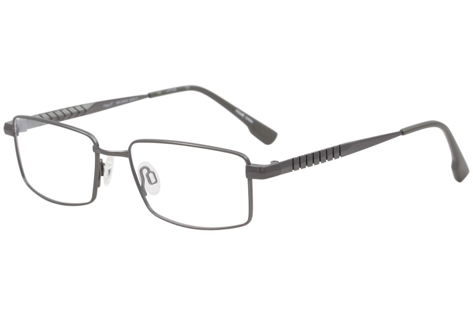 Flexon Men's Eyeglasses E1012 E/1012 033 Gunmetal Full Rim Optical Frame 54mm - Gunmetal - Lens 54 Bridge 17 Temple 140mm