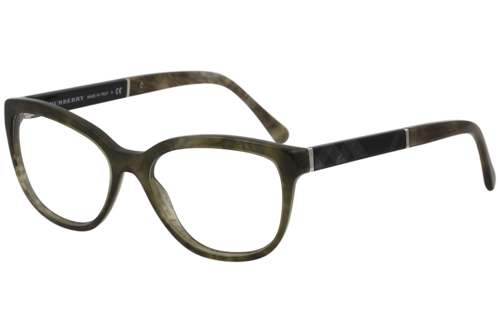 Burberry Women's Eyeglasses BE2166 BE/2166 Full Rim Optical Frame - Grey - Lens 52 Bridge 16 Temple 140mm
