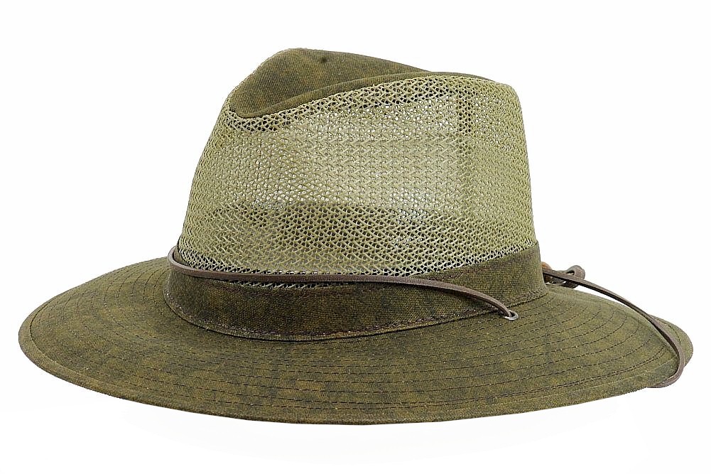 Henschel Men's Aussie Breezer Cotton Duck Safari Hat - Gold - Large -  5340, aussie Breezer Cotton Duck