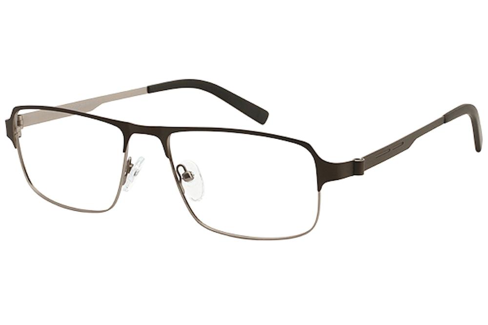 Tuscany Men's Eyeglasses 589 Full Rim Optical Frame - Gunmetal   05 - Lens 55 Bridge 17 Temple 145mm