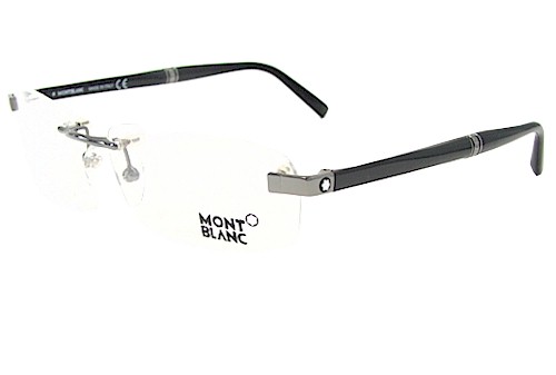 Mont Blanc Mb 9101 Eyeglasses Mb9101 Ruthenium A36 Frames