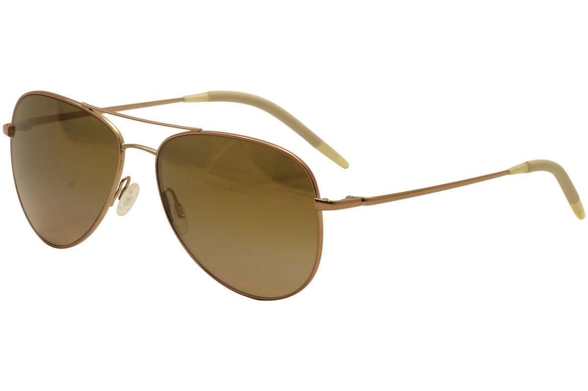 Oliver Peoples Men's Kannon OV1191S OV/1191/S Fashion Aviator Sunglasses - Rose Gold Beige/Rose Glass Mirror   5037 42  - Lens 50 Bridge 24 Temple 140mm