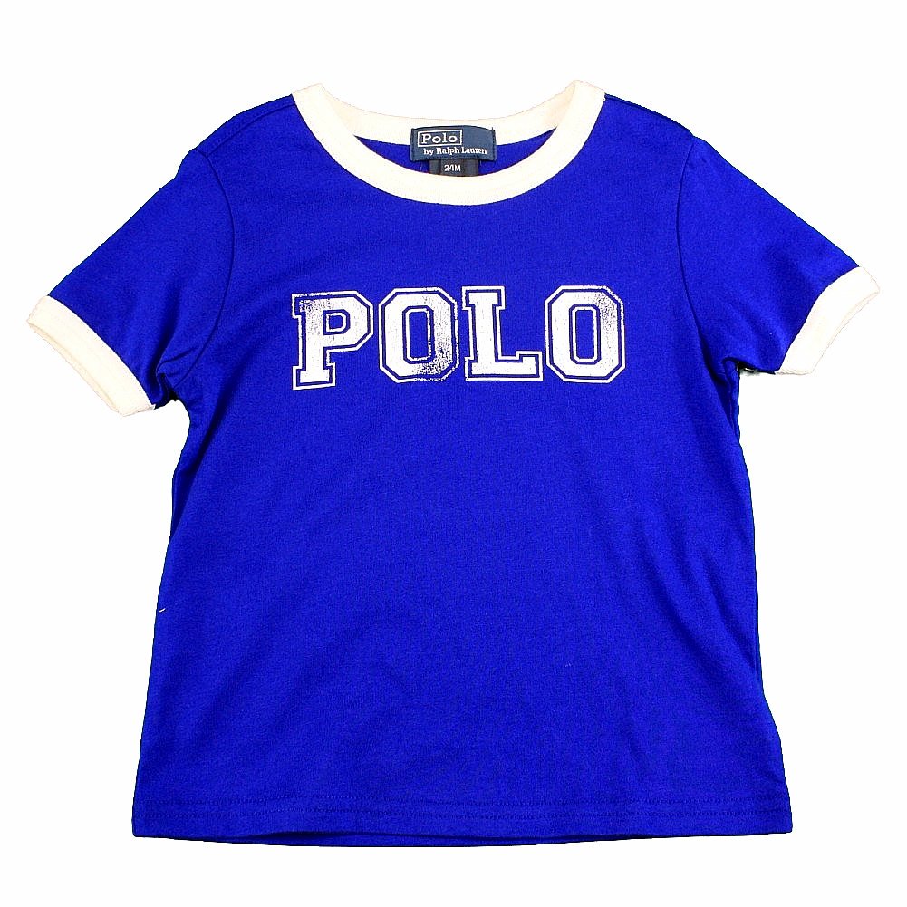 Polo Ralph Lauren Boy's Graphic Cotton Short Sleeve T Shirt - Blue - 6   Little Kid