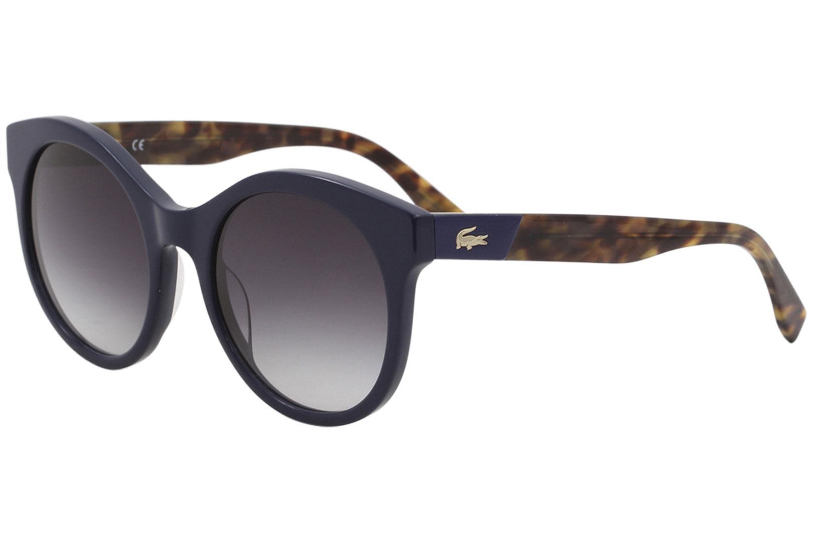 Lacoste Women's L851S L/851/S 424 Blue/Tortoise Fashion Round Sunglasses 53mm - Blue Tortoise/Grey Gradient   424 - Lens 53 Bridge 21 Temple 140mm