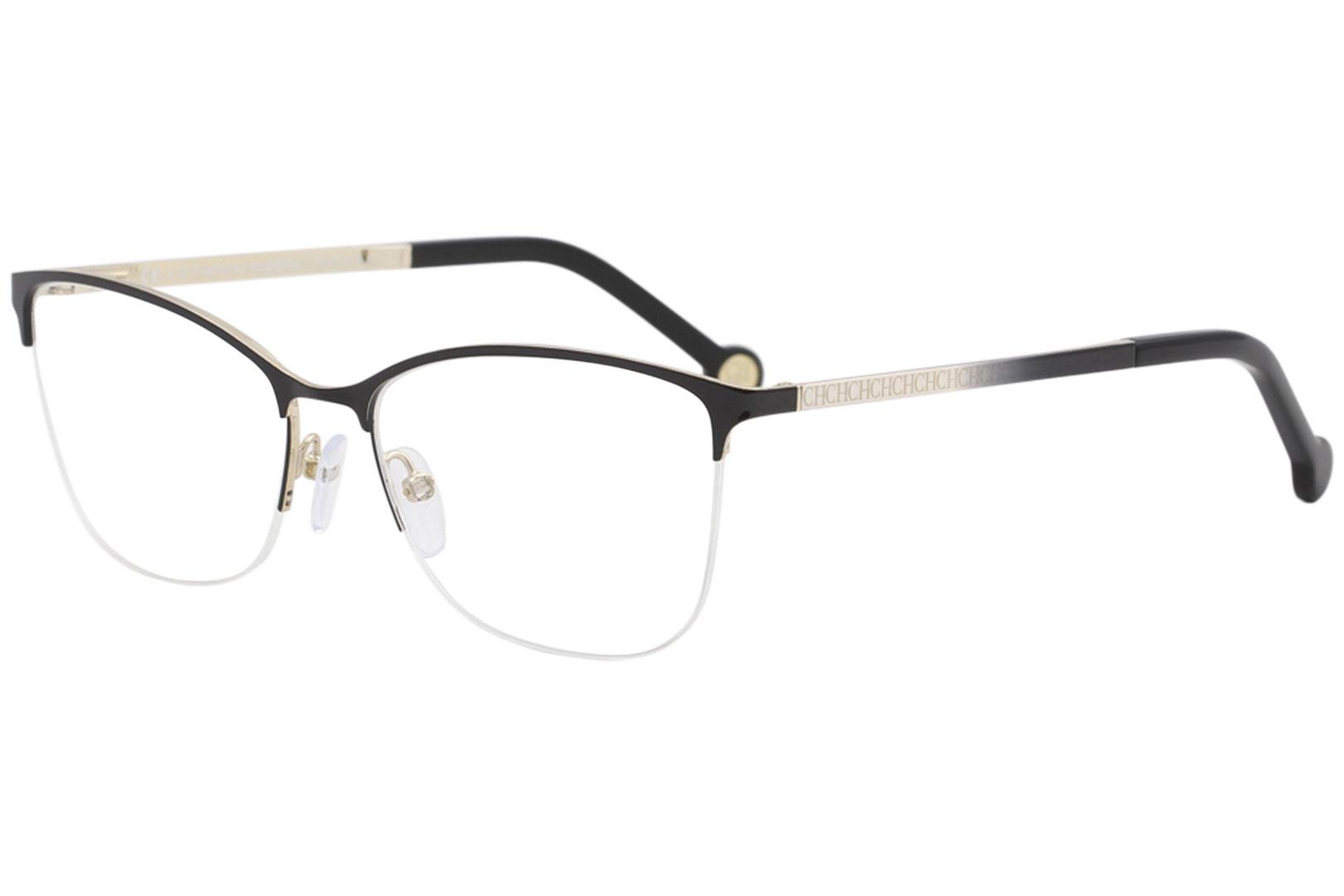 CH Carolina Herrera Eyeglasses VHE108K VHE/108K 0327 Black Optical Frame 54mm - Black   0327 - Lens 54 Bridge 16 B 40 ED 61 Temple 135mm