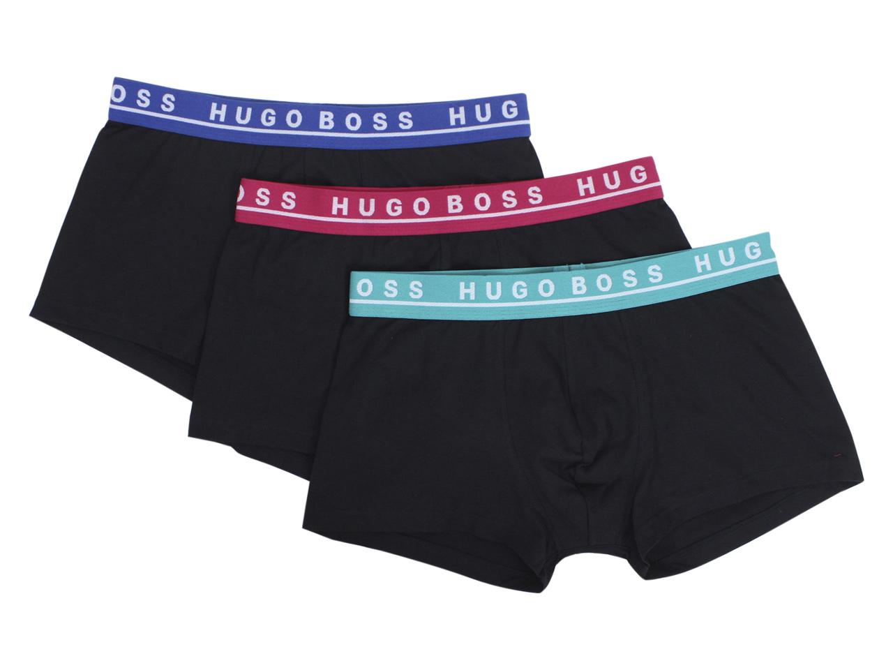 Hugo Boss Men's 3 Pc Stretch Trunks Underwear - Open Miscellaneous Blue - X Large -  Trunk 3P CO/EL; 50325791