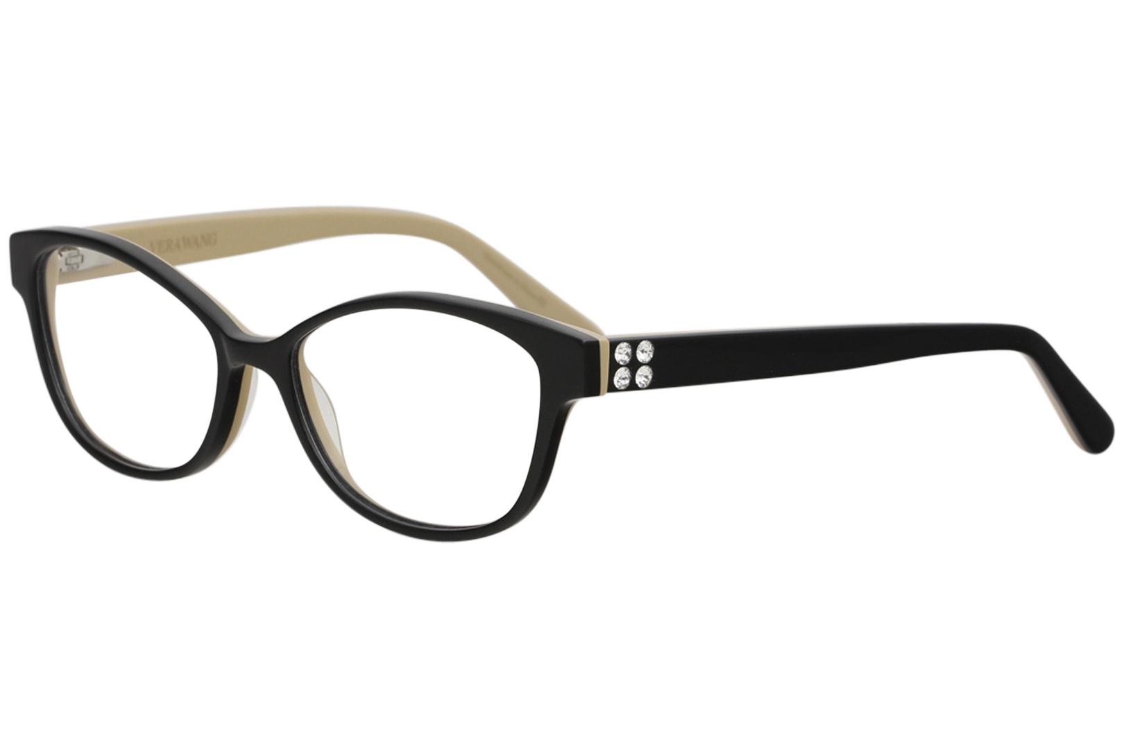 Eyeglasses  Full Rim Optical Frame - Black   BK - Lens 51 Bridge 15 Temple 130mm - Vera Wang Mazzoli