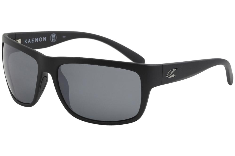 Kaenon Men's Redding Fashion Square Polarized Sunglasses - Black Label Gunmetal/Polarized Grey   B12 - Lens 62 Bridge 17 B 43 Temple 125mm