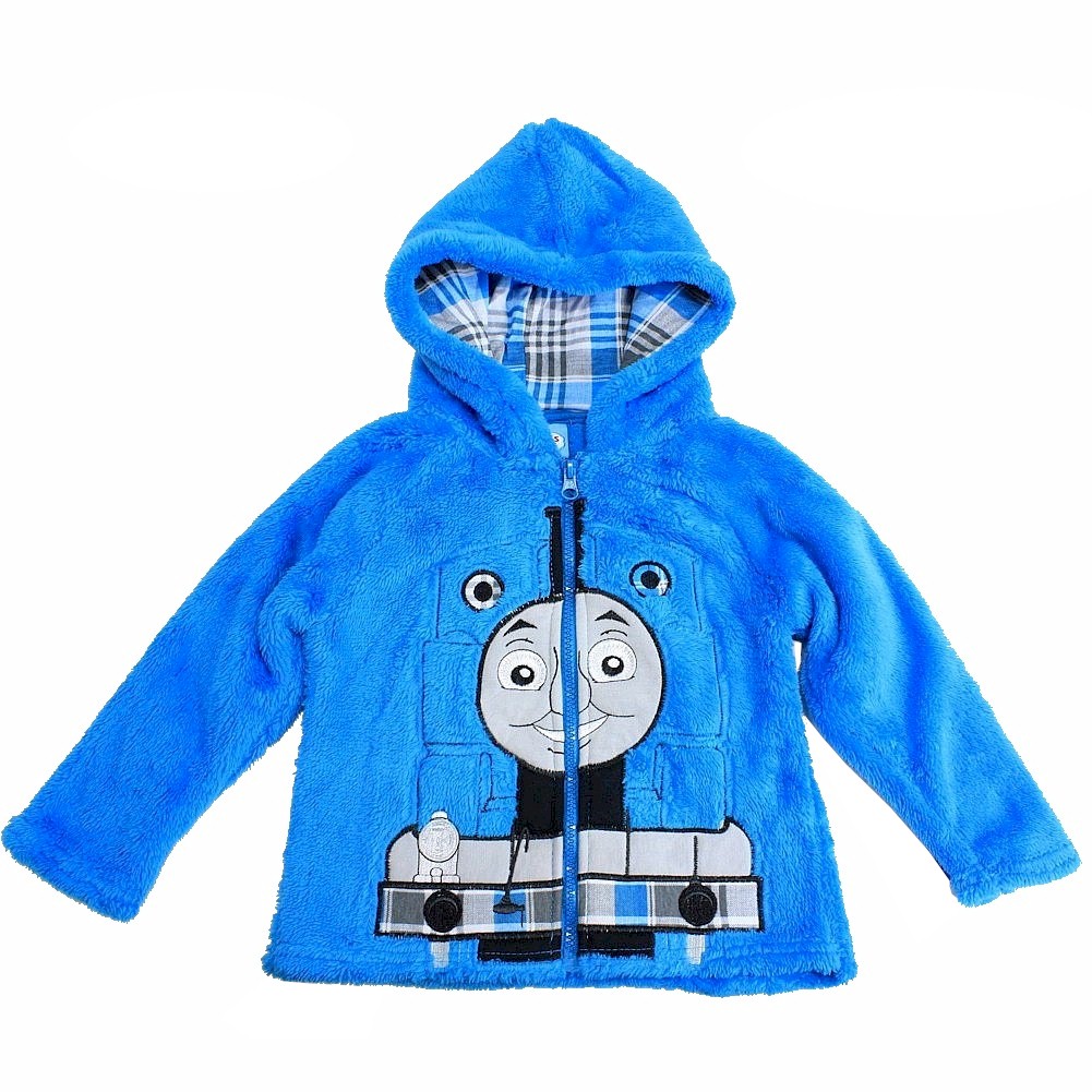 Thomas & Friends Toddler Boy's Thomas The Train Full Zip Velboa Hoodie - Blue - 2T