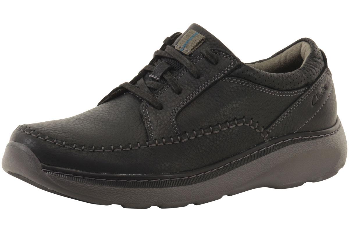 Clarks Men's Charton Vibe Oxfords Shoes - Black Leather - 9 D(M) US
