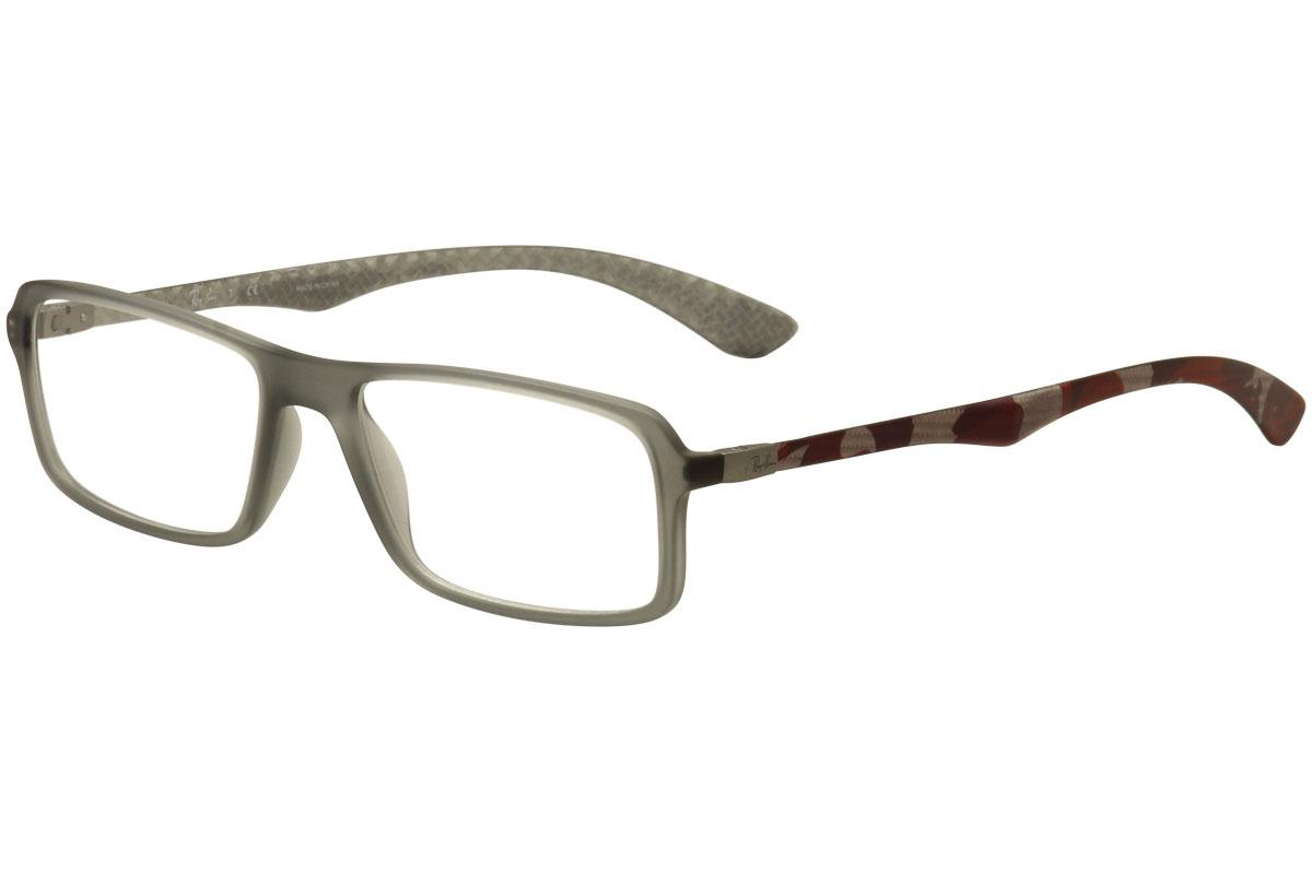 Ray Ban Tech Men's Eyeglasses RX8902 RX/8902 RayBan Full Rim Optical Frame - Grey - Lens 54 Bridge 17 Temple 145mm -  Ray-Ban