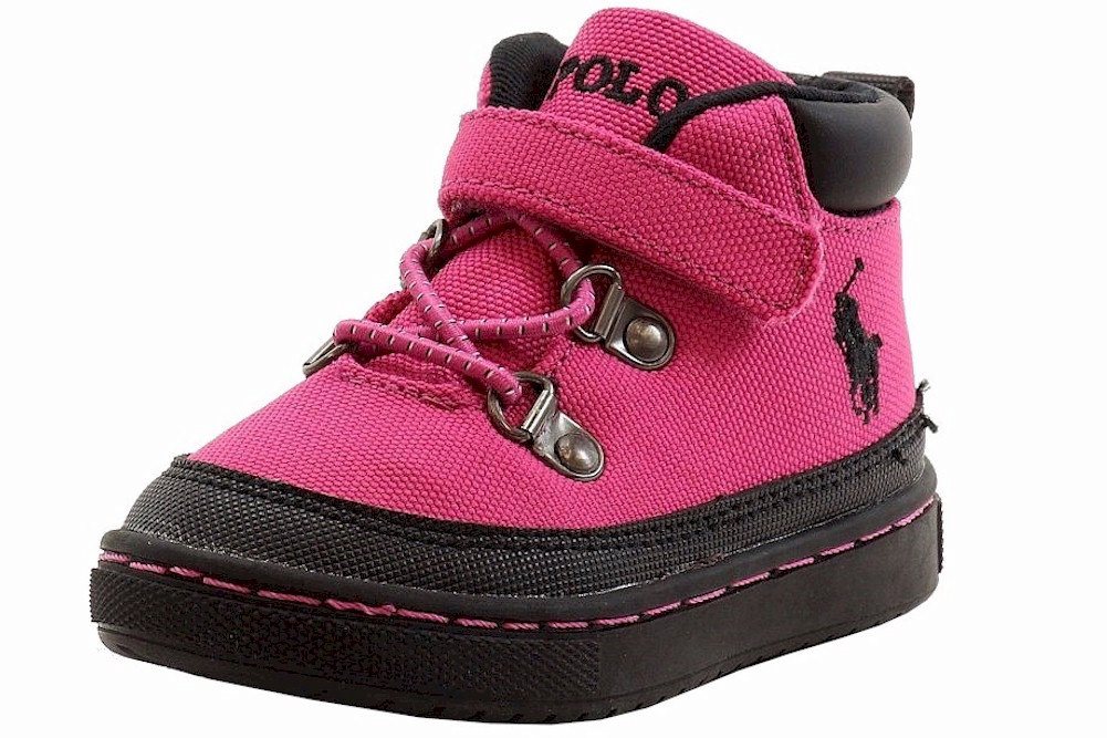 Polo Ralph Lauren Toddler Girl's Logan Hiker Boots Shoes - Pink - 4   Toddler