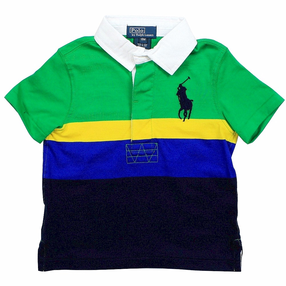 Polo Ralph Lauren Infant Boy's Classic Big Pony Cotton Polo Shirt - Green - 18   Months