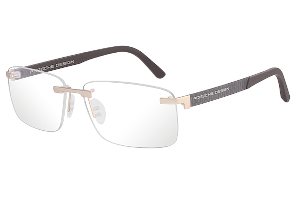 Porsche Design Men S Eyeglasses P 8236 P8236 S1 Rimless Optical Frame