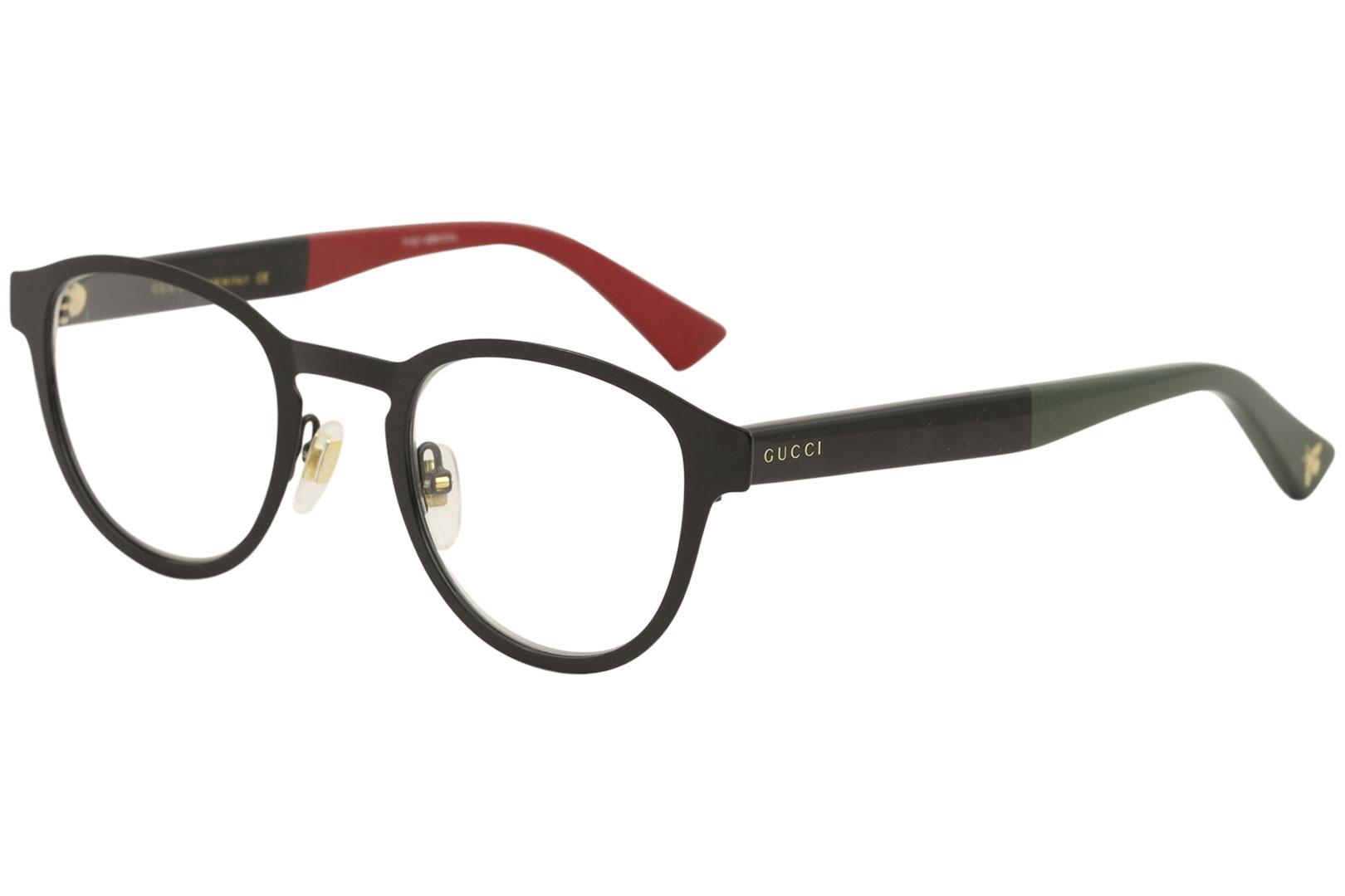 Gucci Men's Eyeglasses GG0161O GG/0161/O Full Rim Optical Frame - Black   002 - Lens 48 Bridge 23 Temple 145mm