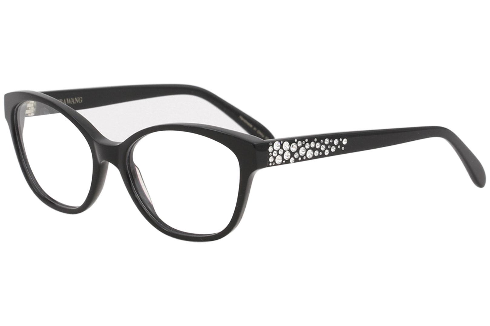 Women's Eyeglasses  BK Black Full Rim Optical Frame 52mm - Black - Lens 52 Bridge 16 Temple 130mm - Vera Wang Taaffe