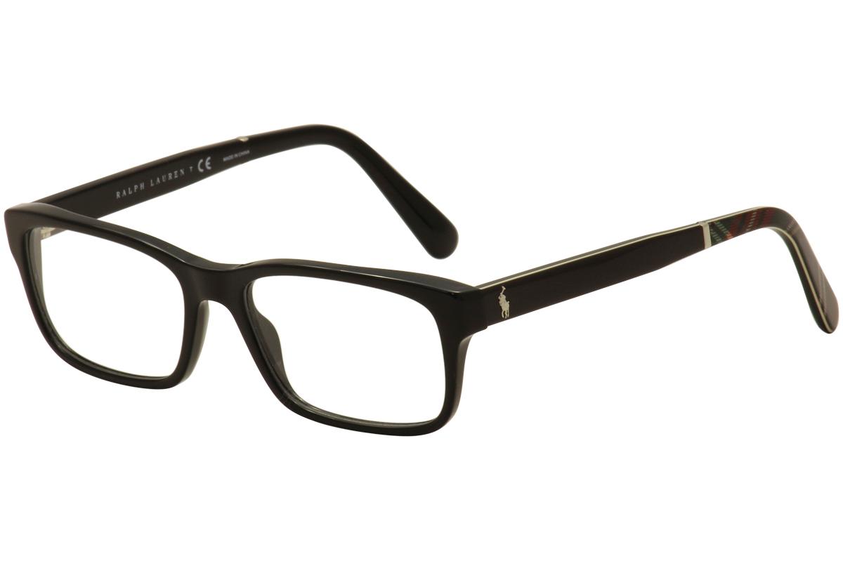 Polo Ralph Lauren Eyeglasses PH2163 PH/2163 Full Rim Optical Frames - Black - Lens 52 Bridge 17 Temple 145mm