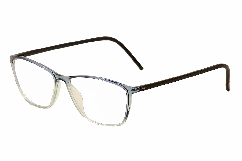 Silhouette Eyeglasses SPX Illusion Full Rim 1560 Optical Frame - Blue - Lens 54 Bridge 14 Temple 135mm