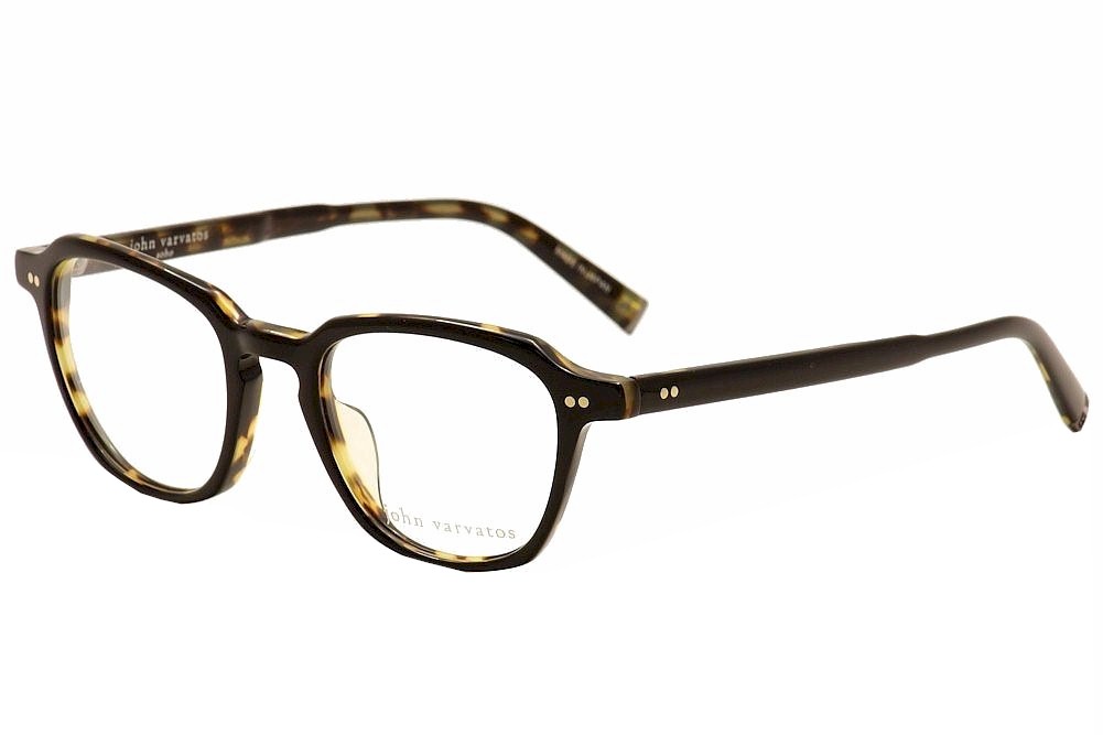 John Varvatos Men's Eyeglasses V204 V/204 Full Rim Optical Frame - Black - Lens 50 Bridge 21 Temple 150mm