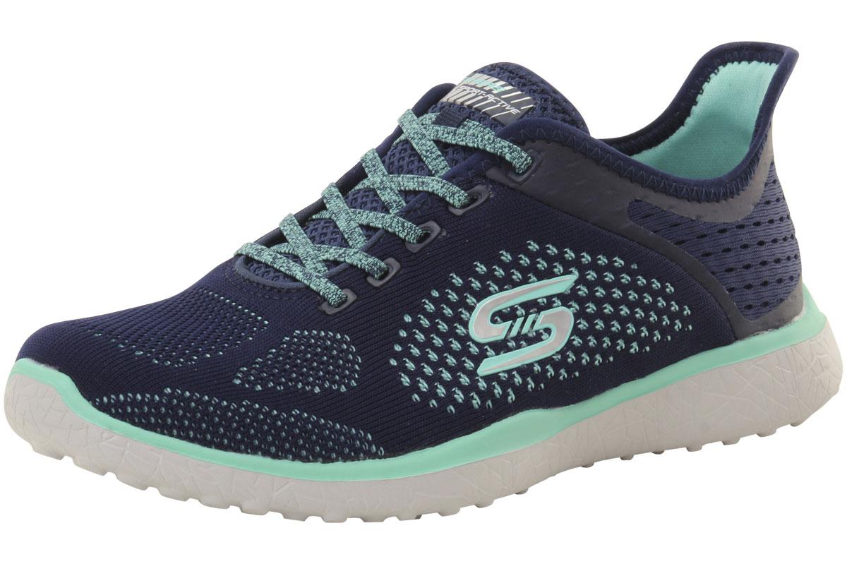 Skechers Women's Microburst Supersonic Memory Foam Sneakers Shoes - Blue - 8.5 B(M) US