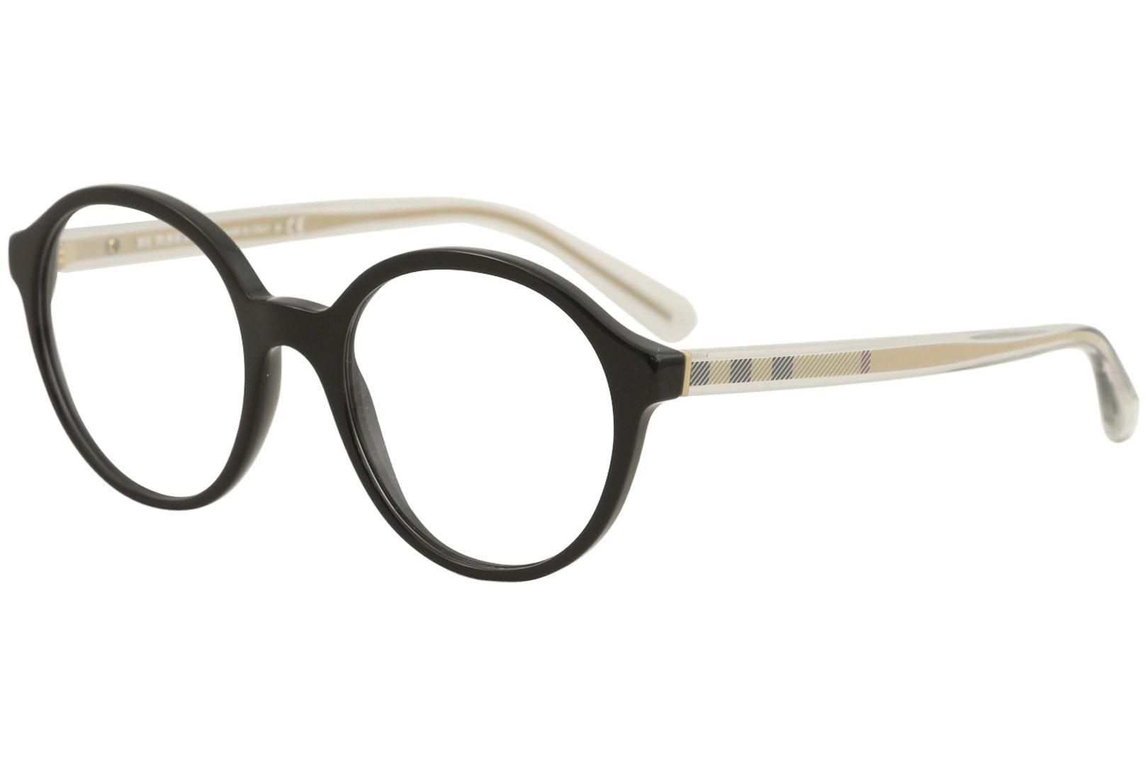 Burberry Women's Eyeglasses BE2254 BE/2254 Full Rim Optical Frame - Black - Lens 51 Bridge 19 B 46.4 ED 52.8 Temple 140mm