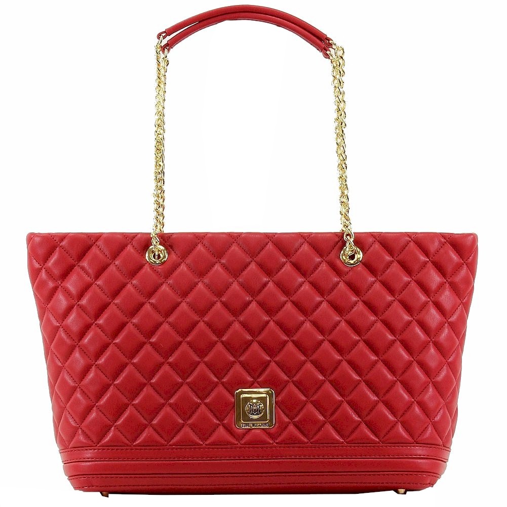 Love Moschino Women S Quilted Nappa Leather Tote Handbag