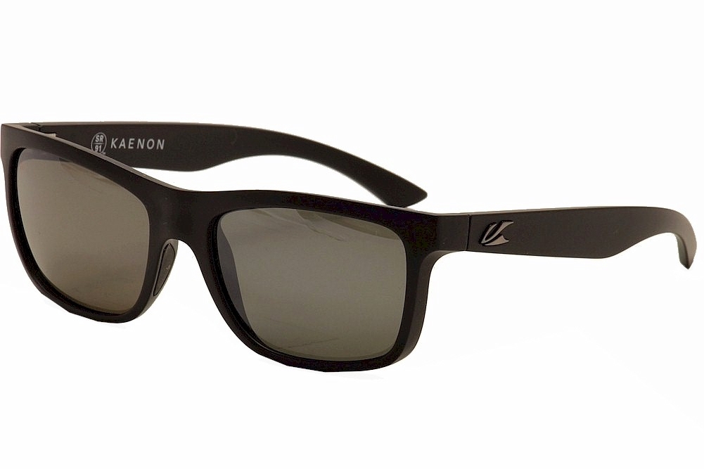 Kaenon Clarke 028 Polarized Fashion Sunglasses - Black Label/Grey Polarized Mir - Lens 56 Bridge 19 Temple 139mm