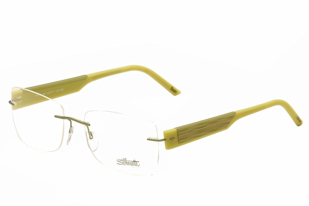 Silhouette Eyeglasses SPX Compose Chassis 4452 Rimless Optical Frame - Green - Bridge 17 Temple 140mm