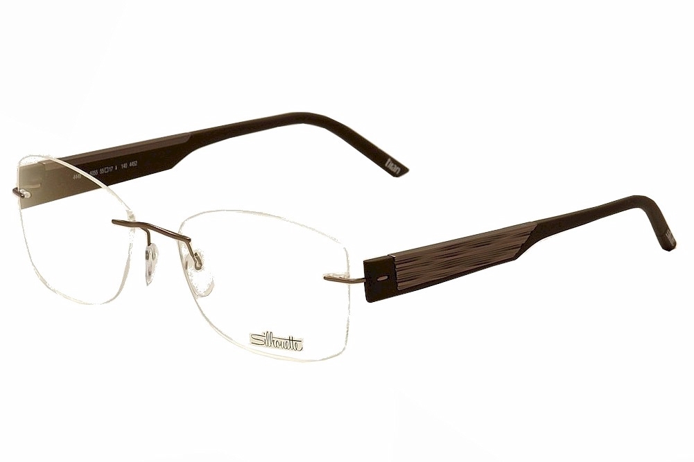 Silhouette Eyeglasses SPX Compose Chassis 4452 Rimless Optical Frame - Brown - Bridge 17 Temple 130mm