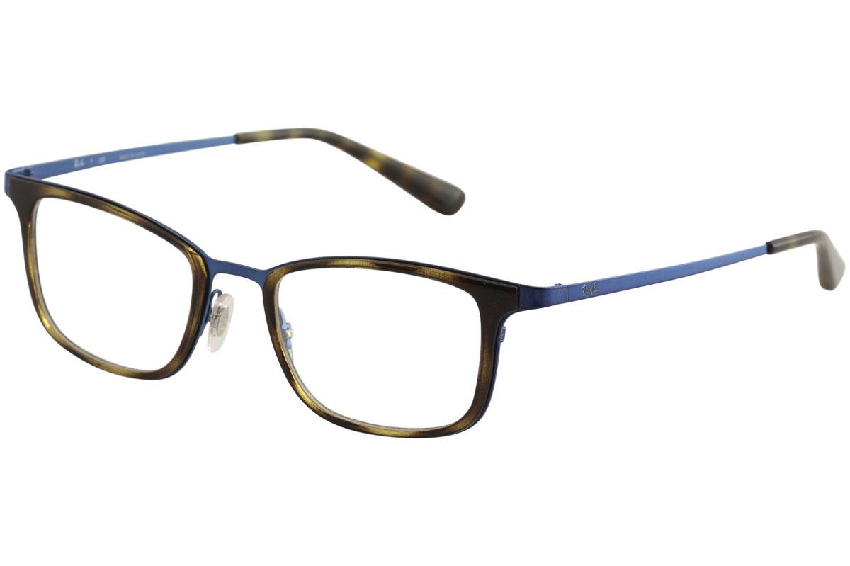 Ray Ban Men's Eyeglasses RX6373M RX/6373/M Full Rim Optical Frame - Brushed Blue   2924 - Lens 52 Bridge 20 Temple 145mm