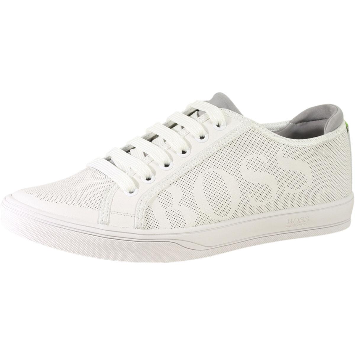 Hugo Boss Men's Attitude Trainers Sneakers Shoes - White - 10 D(M) US