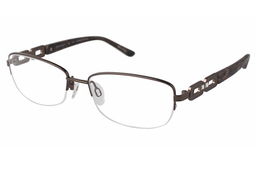 Charmant Women S Eyeglasses Ti12125 Ti 12125 Half Rim Optical Frame