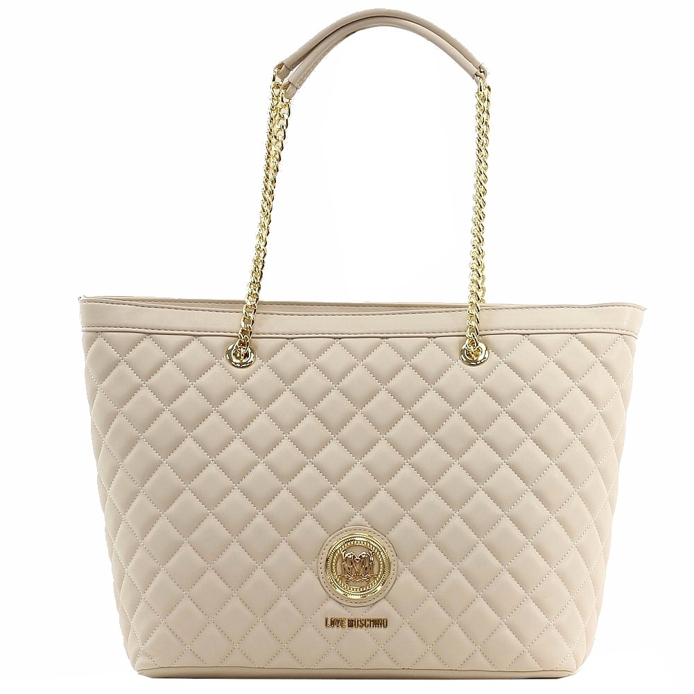 Love Moschino Women S Quilted Nappa Leather Tote Carry All Handbag