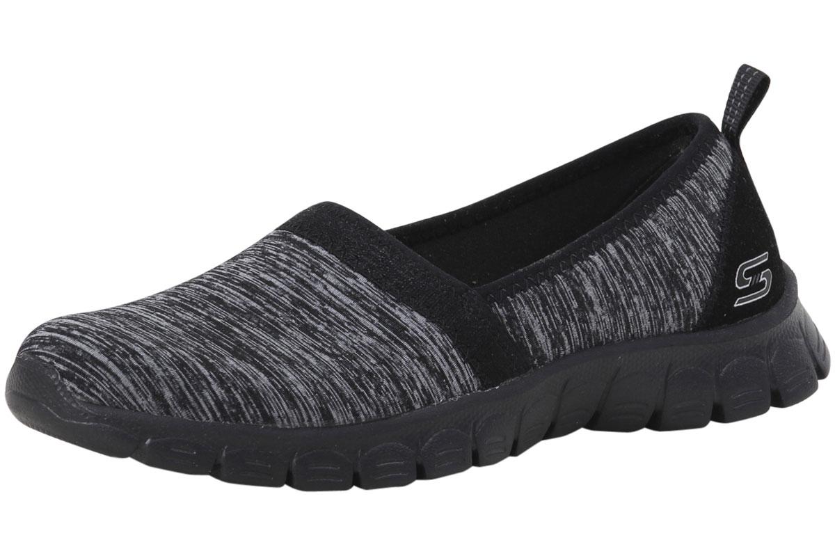 Skechers Women's EZ Flex 3.0 Swift Motion Memory Foam Loafers Shoes - Black - 6 B(M) US