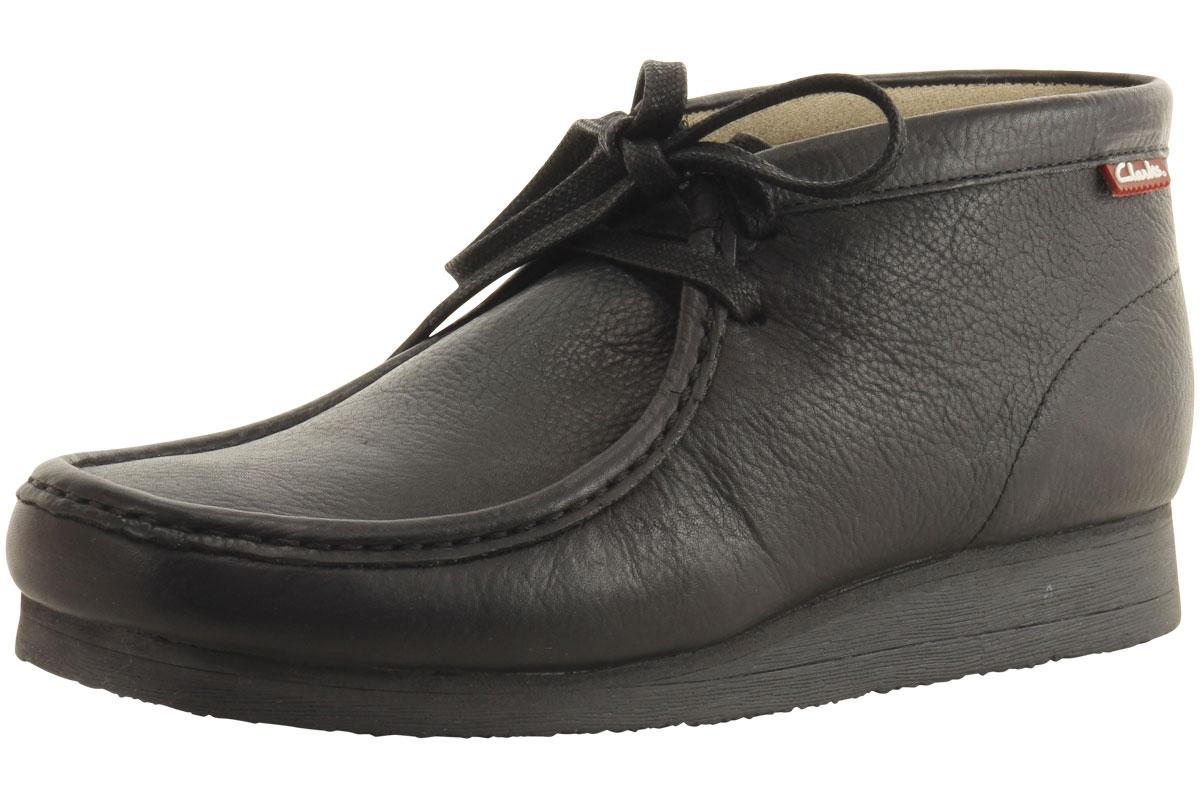Clarks Men's Stinson Hi Ankle Boots Shoes - Black Leather - 10.5 D(M) US