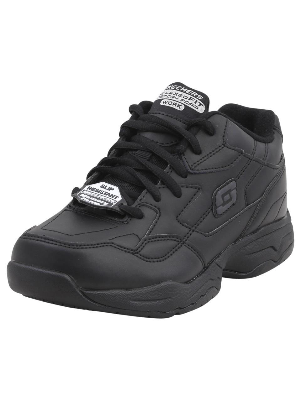 Skechers Work Women's Felton Albie Memory Foam Slip Resistant Sneakers Shoes - Black - 7.5 B(M) US